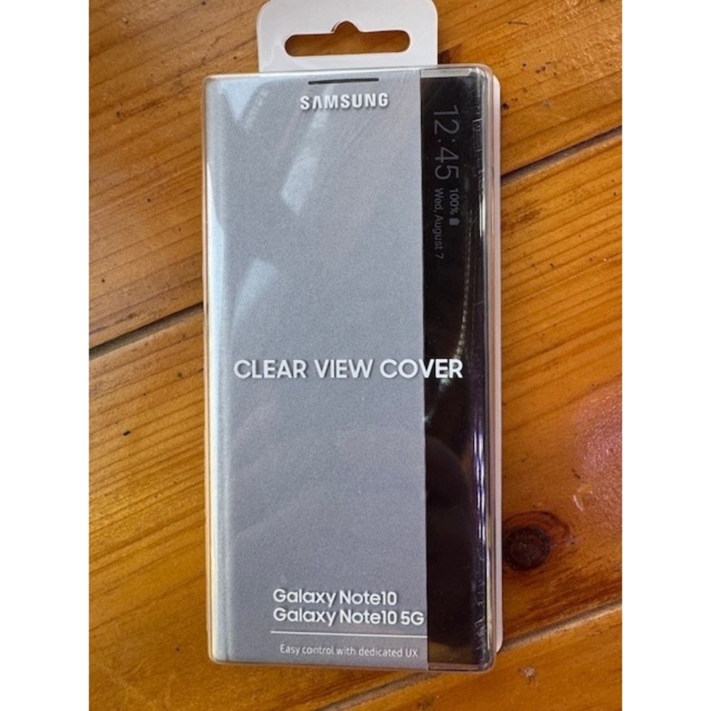 Samsung Clear View Flip Cover - Silver